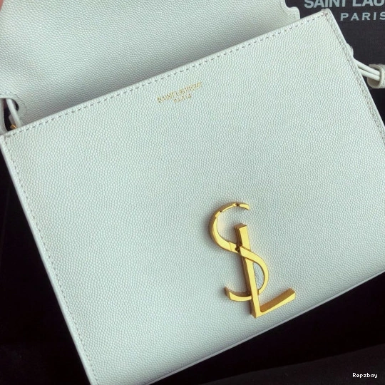 Repladies REP LEATHER CASSANDRA MINI TOP YSL POUDRE BAG HANDLE IN DE EMBOSSED GRAIN 0805